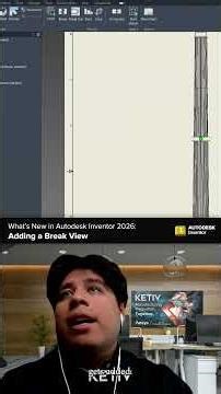Adding a Break View in Autodesk Inventor 2026 | KETIV Virtual Academy Shorts