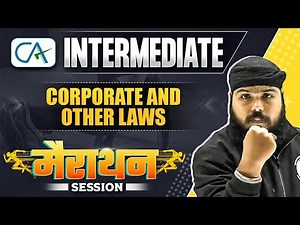 Corporate and Other Laws Marathon Session🏃🏻‍♀️🏃🏻‍♀️ || CA Inter Nov 2023