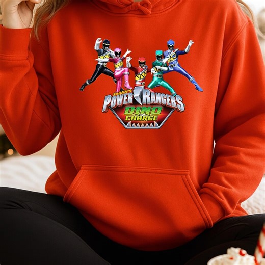 Dino Hero Team Hoodie, Retro Tokusatsu-style Unisex Pullover Sweatshirt, 90s Cartoon-inspired Streetwear Gift - Etsy