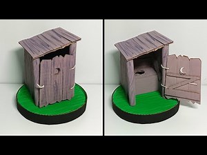 how to make a Shrek outhouse in cardboard