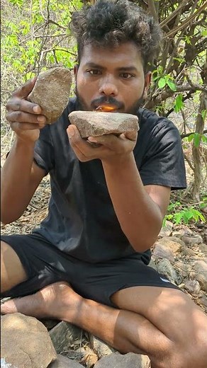 "Primitive Skills: Fire with Stones and Cotton – No Modern Tools!" #survival #outdoors #camping