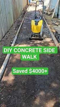 DIY Concrete Sidewalk || Saved $4,000+ on a $6,000 Contractor Quote!