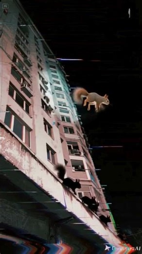 Shocking! Squirrels Risk It All on Skyscraper Jumps