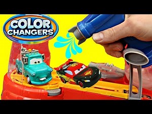 Disney Cars Color Changers Cars 3 Lightning McQueen & Mater Toys Playset DisneyCarToys Compilation