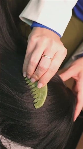 ASMR Scalp massage with stone #scalpmassage #asmr #asmrvideo #relax