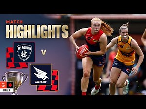 Melbourne v Adelaide Crows Highlights | Semi Final, 2025 | AFLW