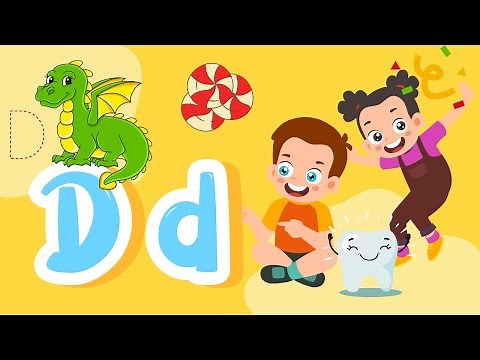 LETRA D (APRENDER PALAVRAS COM A LETRA D) Alfabeto Infantil