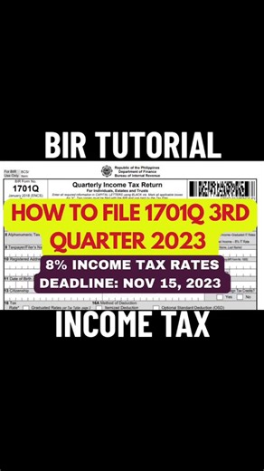 How to File 2551Q Percentage Tax for 3rd Quarter 2023 | BIR Tutorial