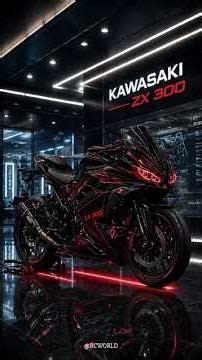 Ultimate Kawasaki ZX-300 Custom Build 🔥 | Insane Black & Red Modified Beast! 🏍️