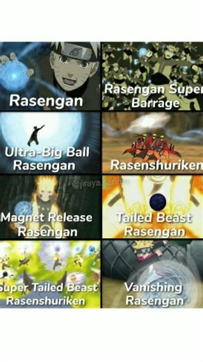 types of rasengan in Naruto#naruto #anime #sasuke #madarauchiha