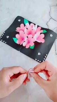 Beautiful 3D Pop-Up Flower Card 🌸💌 Easy DIY Gift!