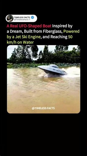 He Built a Real UFO Boat That Actually Works