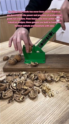 ​Nut Cracking Mastered! 🌰🔨 Powerful & Precise DIY Tools #tools #tips #tricks #how #diy #walnut #food
