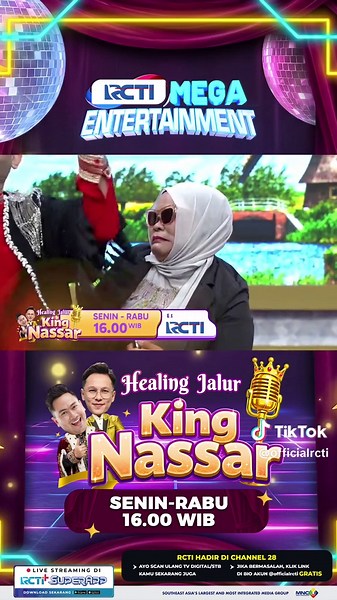Si Ibu betah banget joget sama @kingnassar88 😁 Emang goyangnya King Nassar gaada obat! Saksikan Healing Jalur King Nassar Senin-Rabu pukul 16.00 WIB hanya di RCTI RCTI Hadir di CHANNEL 28, ikuti cara mudahnya: * Aktifkan LCN lalu scan ulang STB Kamu * Scan otomatis TV Digital Apabila masih bermasalah dengan siaran @officialrcti ditempat kamu? Silahkan cek link berikut ya ⬇️⬇️⬇️ https://rcti.tv/helpdesk #HealingJalurKingNassar #KingNassar #MauHealingDongKing