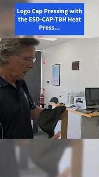 Logo Pressing on Caps with the ESD CAP TBH Heat Press