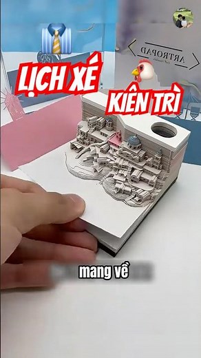 ONLY 1 IN 1000 PEOPLE CAN PATIENTLY TEAR UP THIS CALENDAR | HUNG THONG MINH #shorts #viralvideo