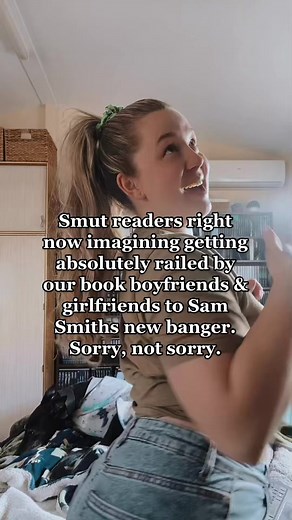 Raise your hand if this is not just me right now? 😂 #fictionandfriction #fictionandfrictionindiebookseller #samsmith #unholy #booktok #smuttok #spicybooktok #romancebooktok