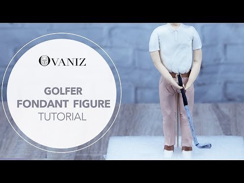 Golf cake toppers | Golf cake decorations | Fondant golfer | Golf cupcakes toppers ֻֻ| Golf topper