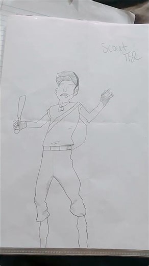 my scout from #teamfortress2 or #tf2 drawing of the #scouttf2
