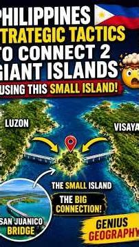 How the Philippines Connects Two Giant Islands Using One Tiny Island! 🇵🇭🤯 #philippines #maps #shorts
