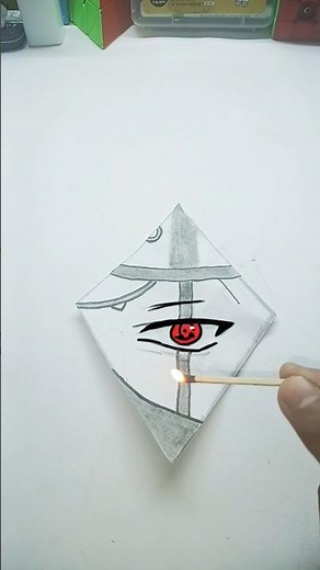 Unleashing the Power of Sharingan 🔥 | Glowing Eyes Art Reveal #shorts