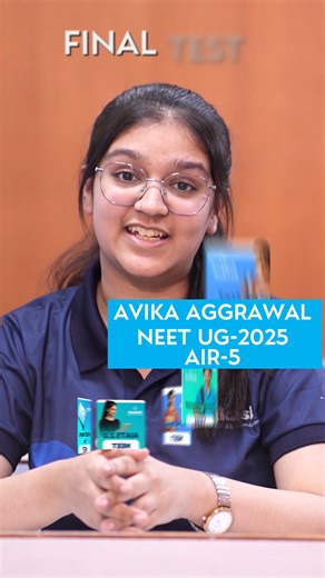 Aakash Distance Learning (DLP) | AIR 5 mindset built with FTS 🔥 | Avika Agarwal, NEET UG 2025 In the final stretch before NEET, FTS made the difference. Avika Agarwal (AIR... | Instagram