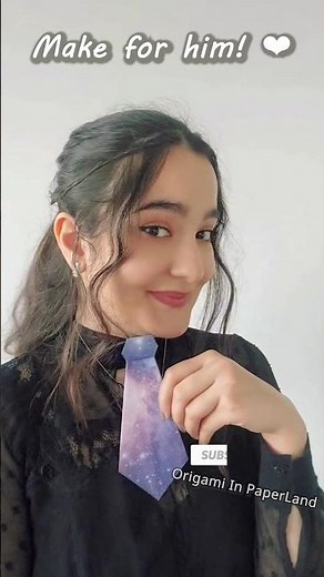 ​The perfect DIY gift for HIM 👔🤫 (Easy Origami Tie)Make THIS for Father DIY Krawatte