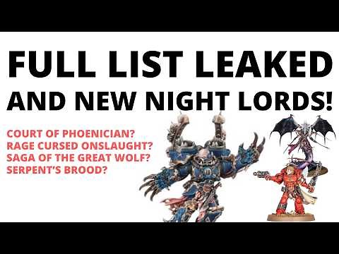Full List of 40K Grotmas Detachments Leaked + Night Lords BUFFED!