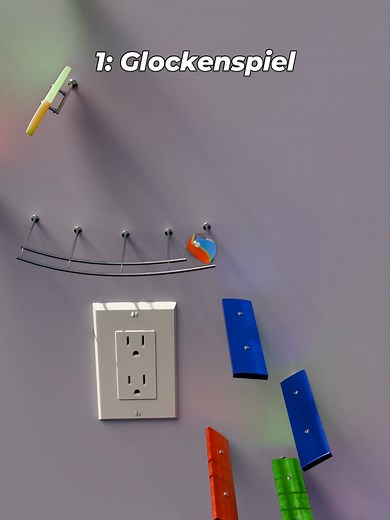 Coffin Dance Meme with Different Instruments #music #marbleasmr #satisfying #relax