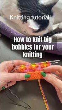 Here’s how to knit bobbles on your knitting. I’m working on my Full Blooms sock pattern.🌼 #knitting
