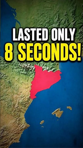 The world's shortest independence declaration 🇪🇸 #catalonia #geopolitics #shorts