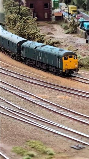 🚆 BR Blue at Mostyn #modeltrains #railway #shorts