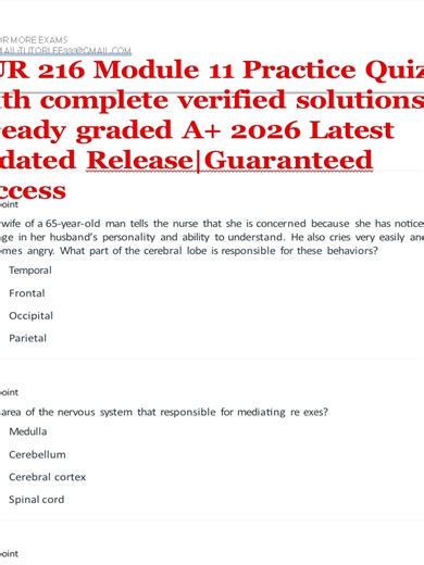 NEED THIS EXAM OR MORE EXAMS HELP? 🤔 I GOT YOU! ✅ Instant Access & Download ✅ Accurate for Your Course ✅ Homework & Assignment Help ✅ Proctored Exam Support 📩 Email: tutorlee333@gmail.com 📲 WhatsApp: 254 748163893 🌐 FULL CATALOG HERE (Copy Link): 👉 Payhip: https://payhip.com/TESTBANKSHUB 👉 Stuvia: https://www.stuvia.com/en-us/user/BRAINBOOSTERS