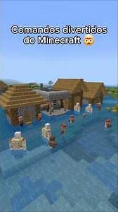 Comandos divertidos do Minecraft - Inundação 🌊