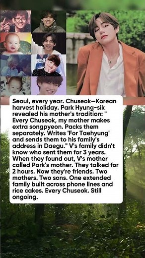 What Park Hyung-sik's Mother Sends V Every Chuseok That He's Never Shown Anyone Will Haunt You
