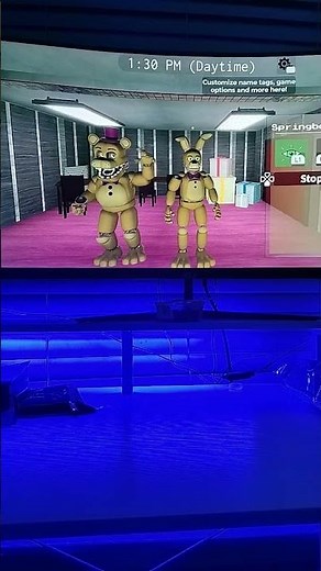 spring Bonnie and fredbear performing