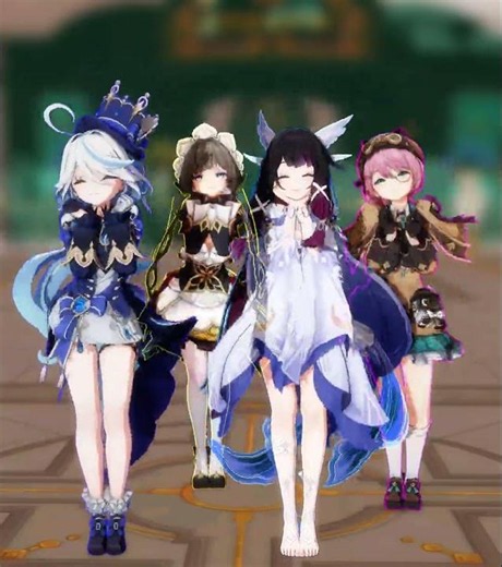 Furina and Friends: Royale High Kawaii Dance #genshinimpact #furina