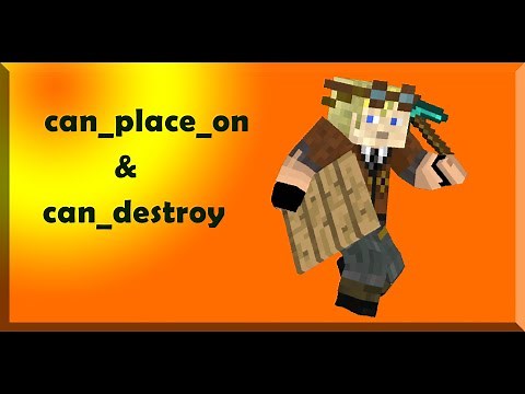 How to use Can_Break and Can_Place Minecraft bedrock and EDU Tags