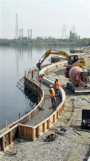 Incredible River Transformation From Trash to Beautiful Walkway #aivisualization #beforeafter