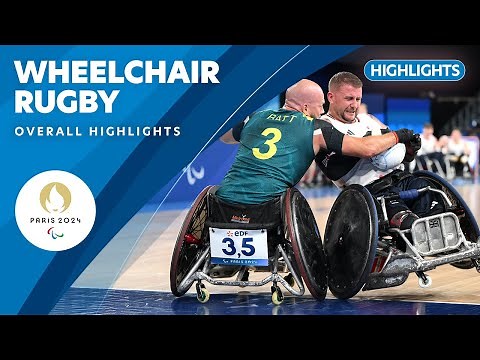 Wheelchair Rugby Highlights | Paris 2024 Paralympic Games ❤️💙💚