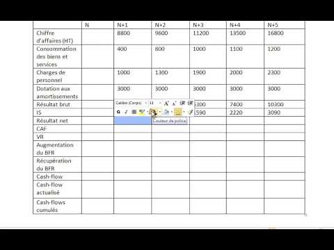 calcul des cash-flows VAN TIR et sélection entre deux projets PARTIE 2
