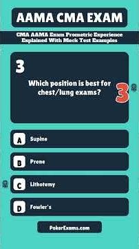 AAMA CMA Exam CMA AAMA Exam Prometric Experience Explained With Mock Test Examples