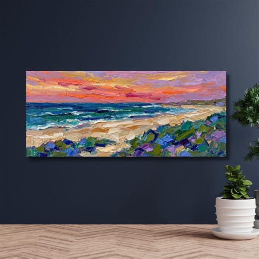 Abstract Beach Canvas Art,trendy Wall Decor,modern Wall Design,living Room Decor,sea Oil Paint,home Decor,bedroom Decor,beach Poster-1367 - Etsy