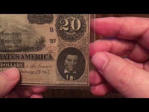 1864 Civil War confederate $20