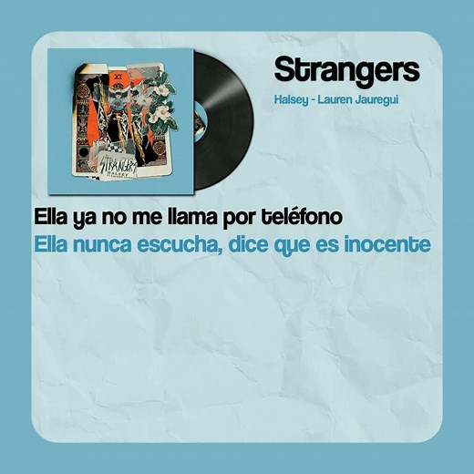 Respuesta a @sglownash Strangers - Halsey (feat. Lauren Jauregui)