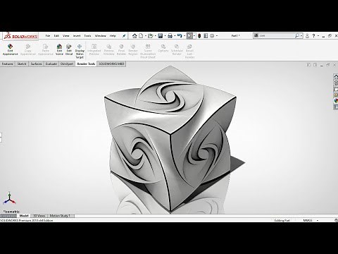 Exercise 16: How to model a 'Complex Cube Design' in Solidworks 2018