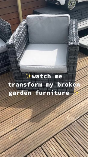 Upcycle Rattan Garden Furniture - DIY Garden Makeover
