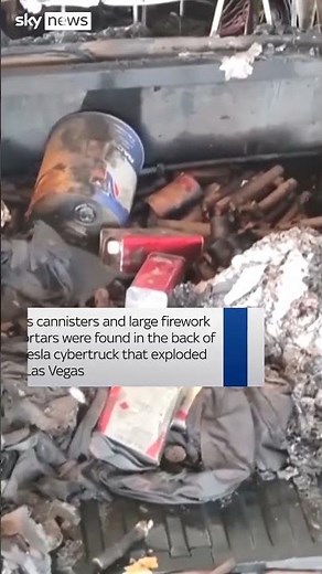 Fireworks and gas cannisters found in Tesla after explosion outside Trump hotel