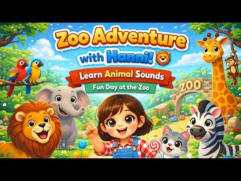 Zoo Adventure with Hanni! 🦁 Learn Animal Sounds | Fun Day at the Zoo
