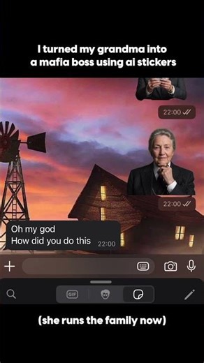 I turned my grandma into a mafia boss using AI 💀 Download the app and get yours tonight!